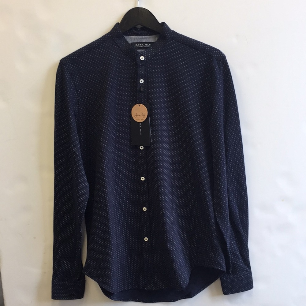 NEW ZARA MAN SLIM FIT LONGSLEEVE TEE